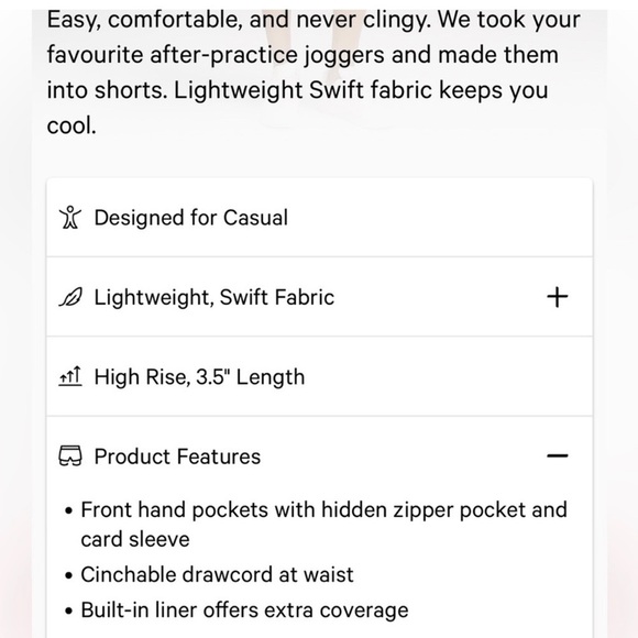 Lululemon Dance Studio High Rise Short 3.5” women’s size 2 - Picture 8 of 8